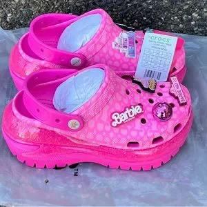 Crocs Barbie Classic Mega Crush Clog The Movie バービー Crocs Barbie the Movie Mega Crush Clog Womens 9 Mens 7